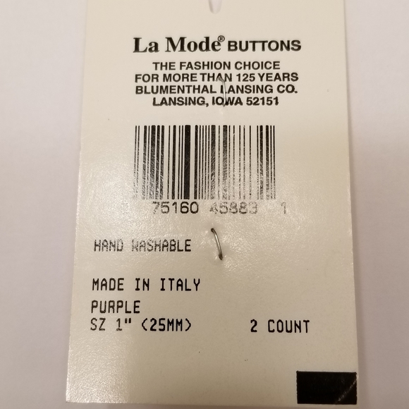 ✅1131BU NWT 10 La Mode Pink Flower Buttons Gold Sha - Picture 2 of 7